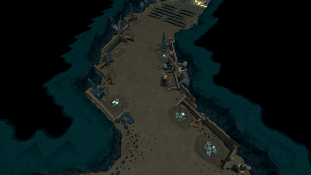 Ancient cavern excavation site