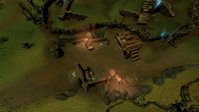 Barrows mounds excavation site