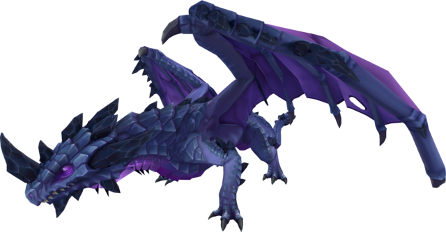 Black stone dragon