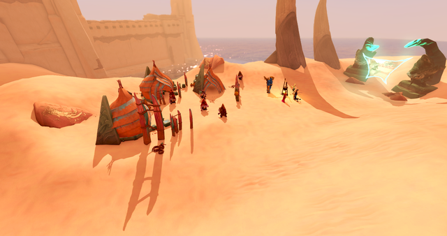 Desert goebie camp