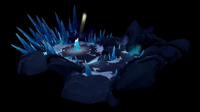 Giant golden egg cave (Asgarnian Ice Dungeon)