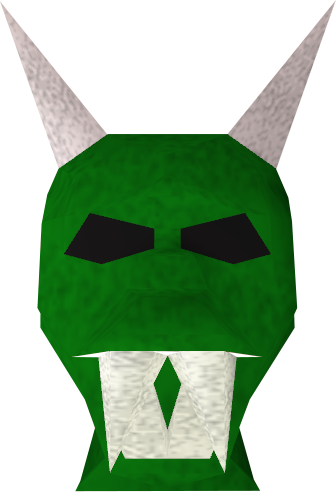Green Halloween Mask