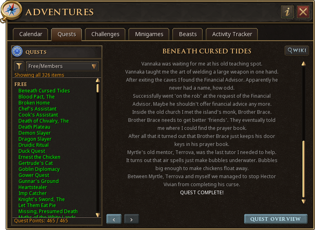 Quest points