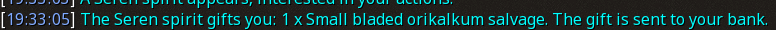 Reward proof for Small bladed orikalkum salvage