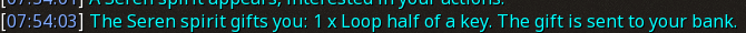 Reward proof for Loop half of a key