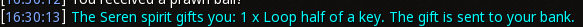 Reward proof for Loop half of a key