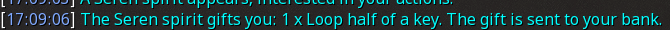 Reward proof for Loop half of a key