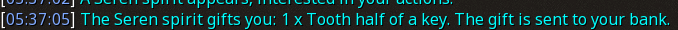 Reward proof for Tooth half of a key