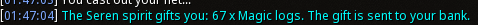 Reward proof for Magic logs