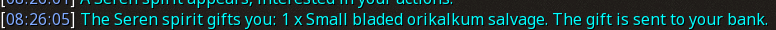 Reward proof for Small bladed orikalkum salvage