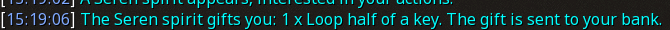 Reward proof for Loop half of a key