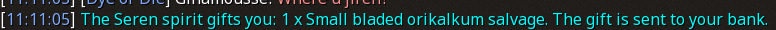Reward proof for Small bladed orikalkum salvage