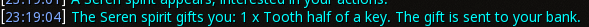Reward proof for Tooth half of a key