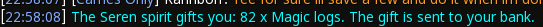 Reward proof for Magic logs