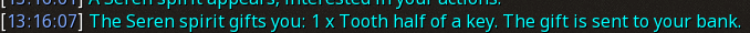 Reward proof for Tooth half of a key