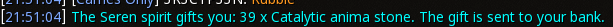 Reward proof for Catalytic anima stone