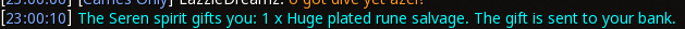 Reward proof for Huge plated rune salvage
