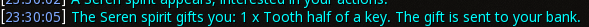 Reward proof for Tooth half of a key
