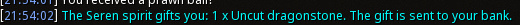 Reward proof for Uncut dragonstone