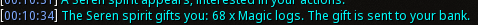 Reward proof for Magic logs