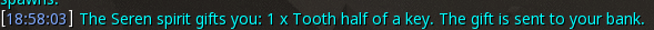 Reward proof for Tooth half of a key