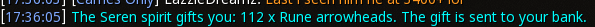 Reward proof for Rune arrowheads