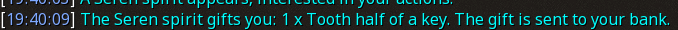 Reward proof for Tooth half of a key