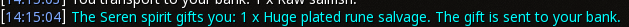 Reward proof for Huge plated rune salvage