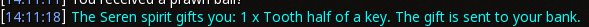 Reward proof for Tooth half of a key