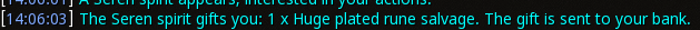 Reward proof for Huge plated rune salvage