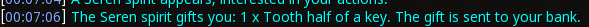 Reward proof for Tooth half of a key