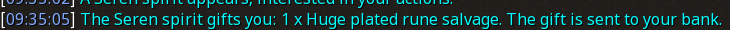 Reward proof for Huge plated rune salvage