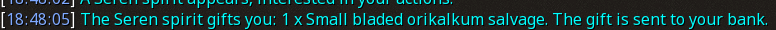 Reward proof for Small bladed orikalkum salvage