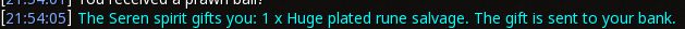 Reward proof for Huge plated rune salvage