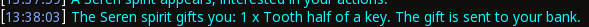 Reward proof for Tooth half of a key