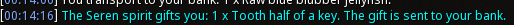 Reward proof for Tooth half of a key