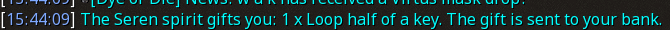 Reward proof for Loop half of a key