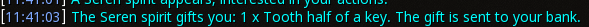 Reward proof for Tooth half of a key