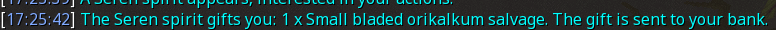 Reward proof for Small bladed orikalkum salvage