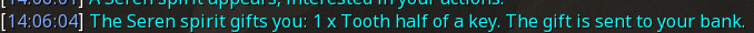 Reward proof for Tooth half of a key