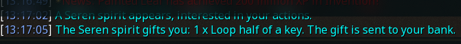 Reward proof for Loop half of a key
