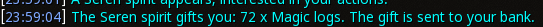 Reward proof for Magic logs