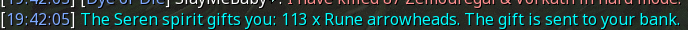 Reward proof for Rune arrowheads