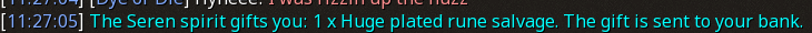 Reward proof for Huge plated rune salvage