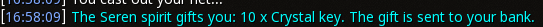 Reward proof for Crystal key