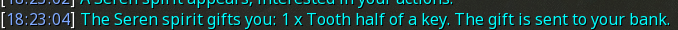 Reward proof for Tooth half of a key