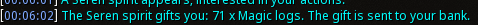 Reward proof for Magic logs