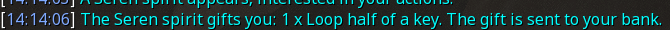 Reward proof for Loop half of a key