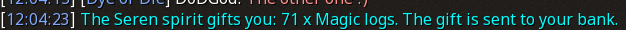 Reward proof for Magic logs