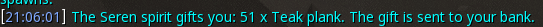 Reward proof for Teak plank